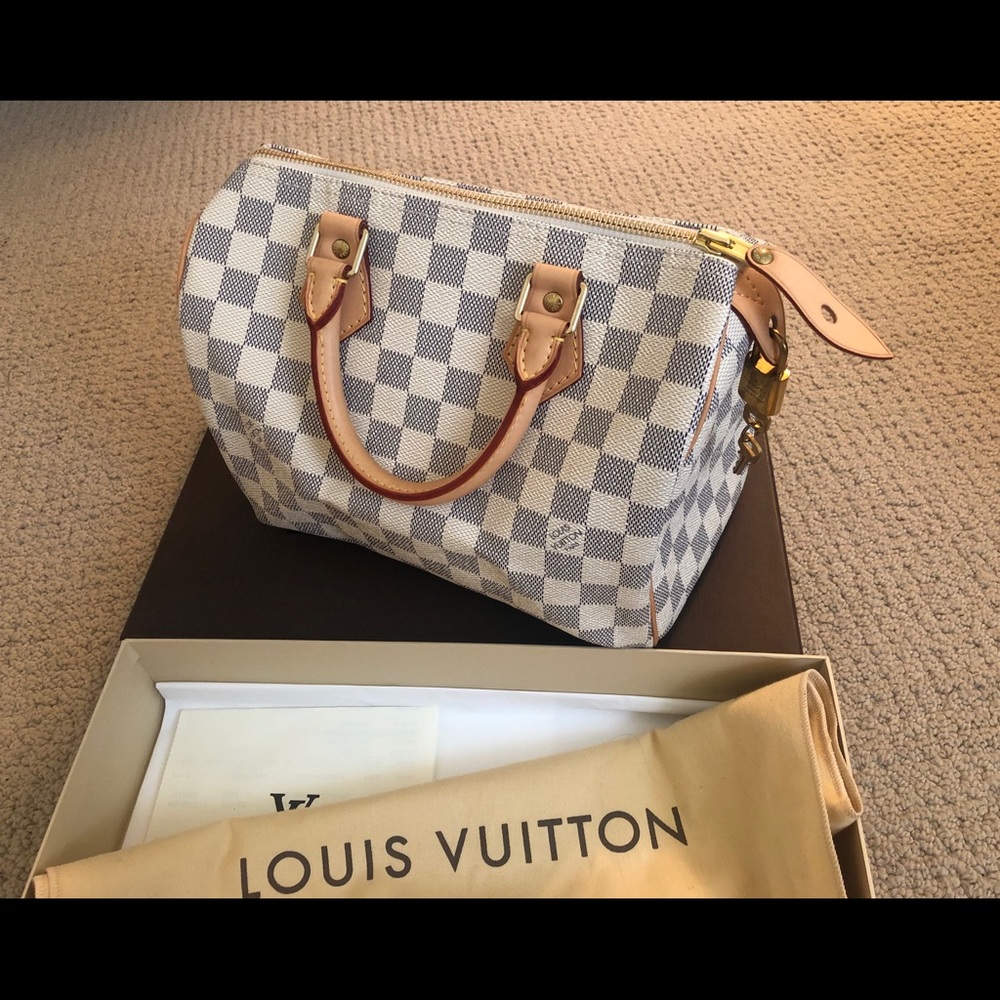 Louis Vuitton Speedy Damier Azur 25